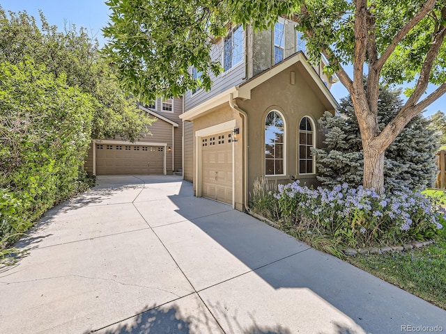 view of front of house featuring a garage