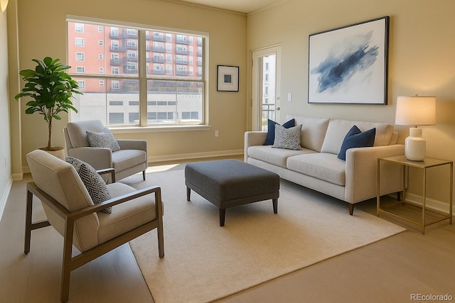 1975 Grant St Unit 501, Denver, CO 80203 - living room featuring baseboards