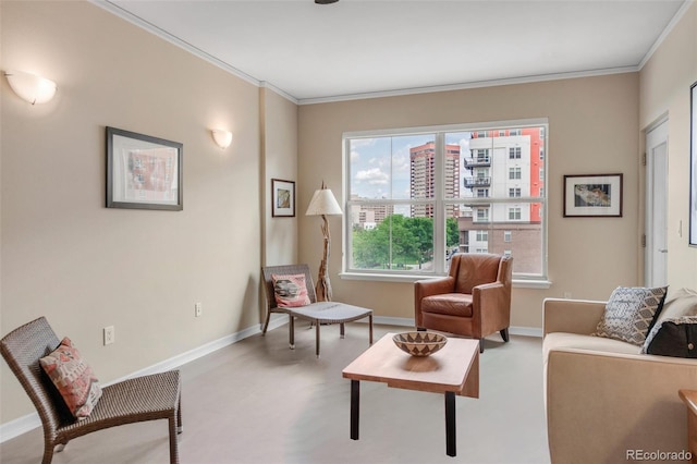 1975 Grant St Unit 501, Denver, CO 80203 - sitting room featuring ornamental molding