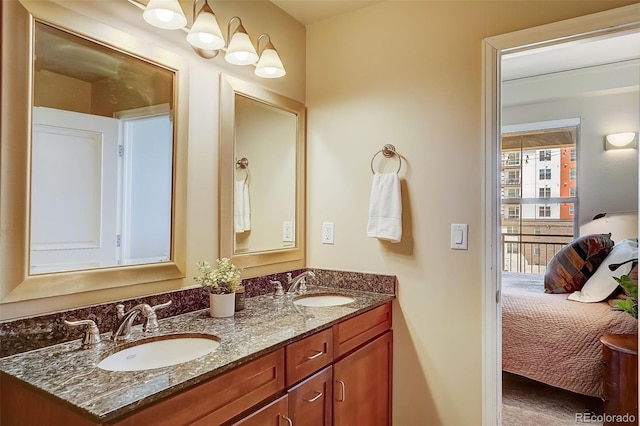 1975 Grant St Unit 501, Denver, CO 80203 - bathroom featuring ensuite bathroom and double vanity