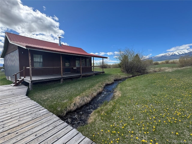 700 County Road 150, Westcliffe, CO 81252 - view of grassy yard featuring a mountain view