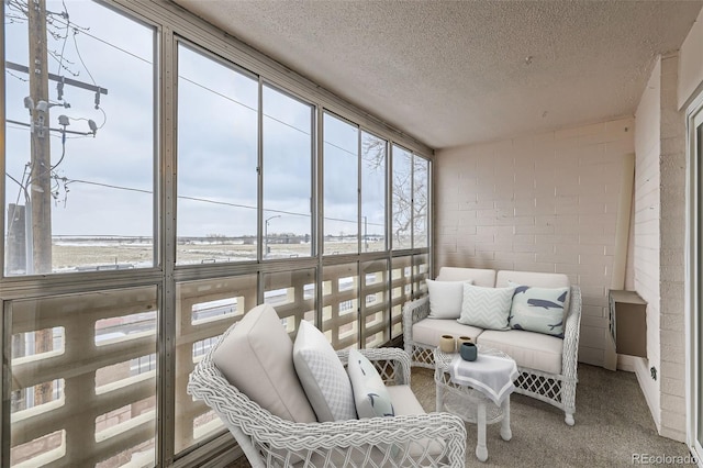 view of sunroom