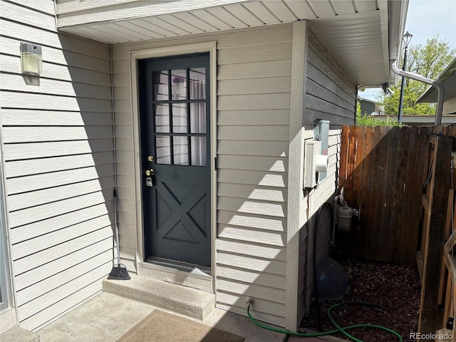 1967 S Oakland Way, Aurora, CO 80014 - doorway to property with fence