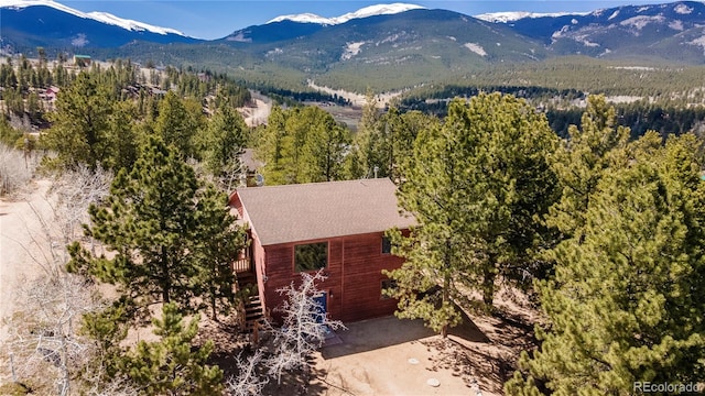 51 Schooley Rd, Bailey, CO 80421 - view of mountain background with a heavily wooded area