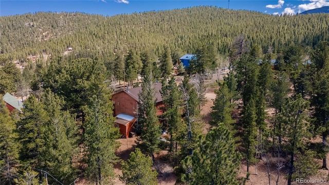 51 Schooley Rd, Bailey, CO 80421 - view from above of property with a heavily wooded area
