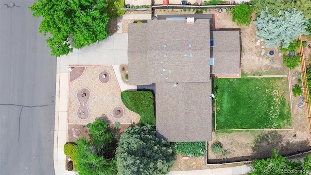 view from above of property