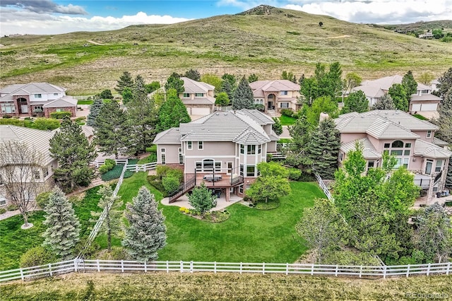 10529 Dacre Pl, Lone Tree, CO 80124 - aerial perspective of suburban area with a mountainous background