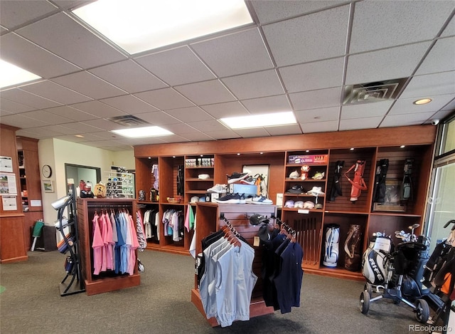 755 S Clinton St Unit 6B, Denver, CO 80247 - miscellaneous room with carpet floors and a drop ceiling