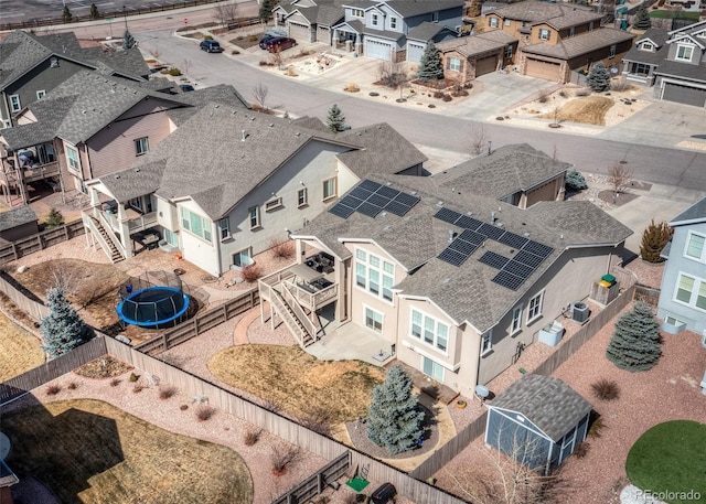5279 Mount Cutler Ct, Colorado Springs, CO 80924 - birds eye view of property featuring a residential view