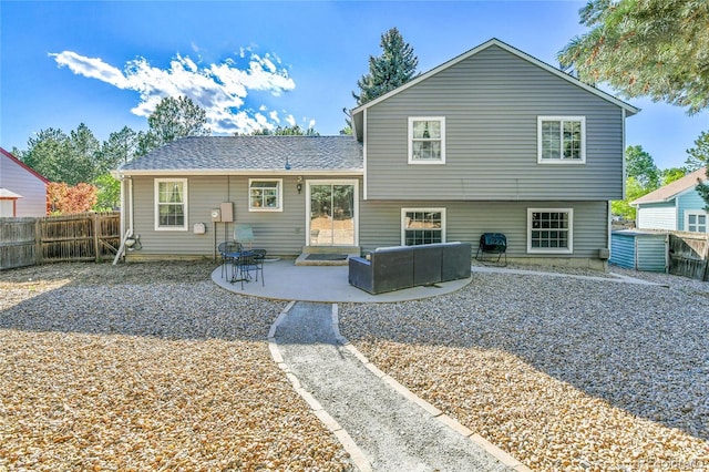 4782 E Costilla Ave, Centennial, CO 80122 - back of house featuring a patio area, a fenced backyard, and outdoor lounge area