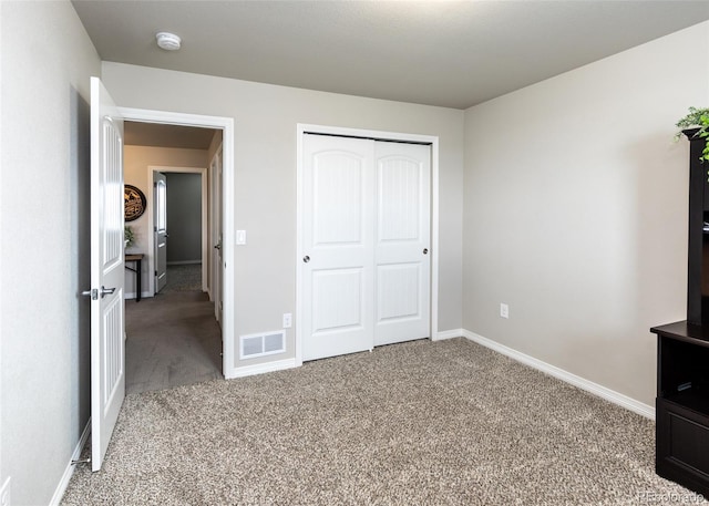 9835 Rubicon Dr, Colorado Springs, CO 80925 - unfurnished bedroom with carpet floors, baseboards, and a closet