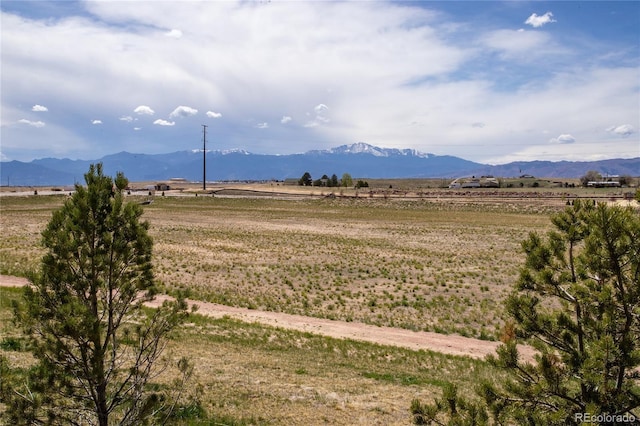 5672 Tramore Ct, Colorado Springs, CO 80927 - mountain view featuring rural landscape