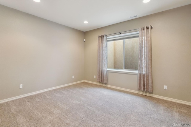 335 Mountain Brush, Colorado Springs, CO 80921 - carpeted empty room featuring recessed lighting and baseboards