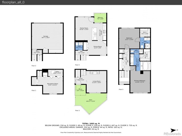 1011 N Pennsylvania St Unit H, Denver, CO 80203 - floor plan / room layout