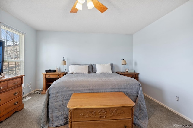 1853 S Zeno Way, Aurora, CO 80017 - bedroom featuring carpet, baseboards, and ceiling fan
