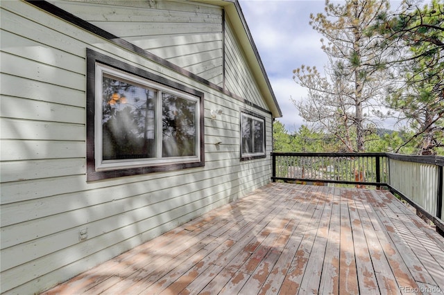 view of wooden terrace