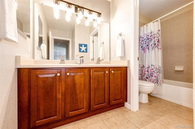 24036 E Kettle Pl, Aurora, CO 80016 - full bathroom with tile patterned floors, vanity, and shower / tub combo