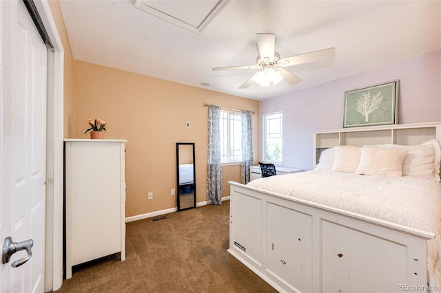 24036 E Kettle Pl, Aurora, CO 80016 - carpeted bedroom with baseboards and a ceiling fan