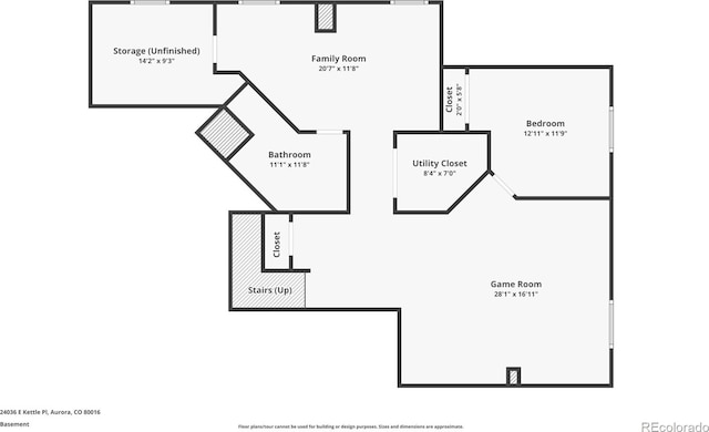 24036 E Kettle Pl, Aurora, CO 80016 - view of floor plan / room layout
