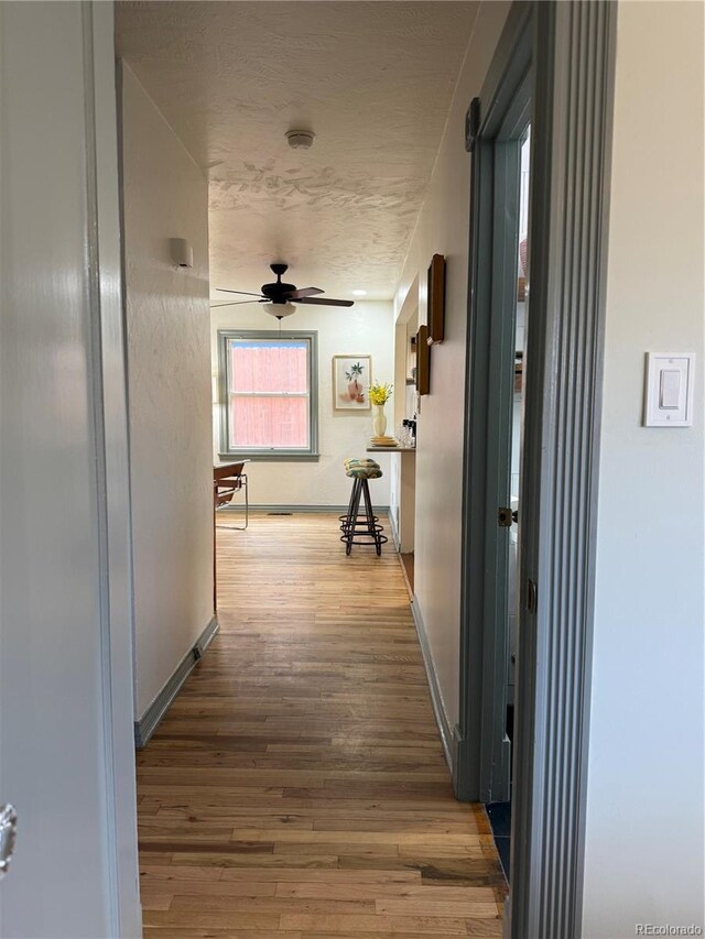 520 W San Miguel St, Colorado Springs, CO 80905 - hallway with hardwood / wood-style flooring and baseboards
