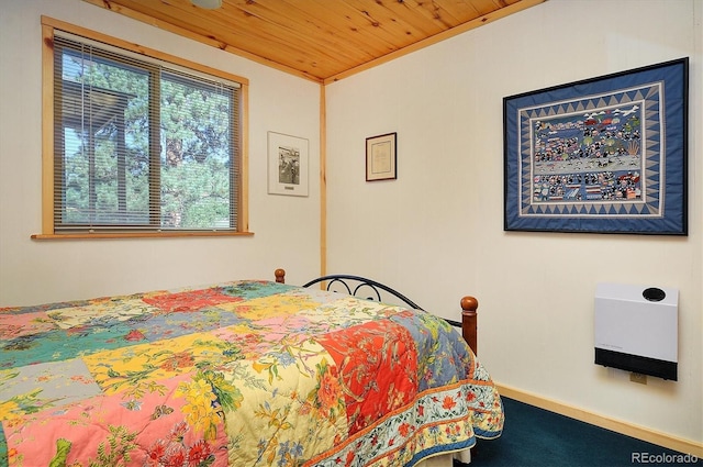 1111 Red Feather Rd, Cotopaxi, CO 81223 - carpeted bedroom featuring wooden ceiling