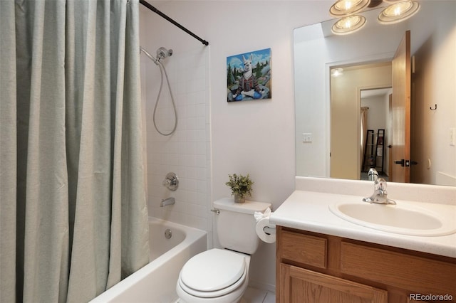 121 Aspen Dr, Woodland Park, CO 80863 - bathroom featuring vanity, toilet, and shower / tub combo