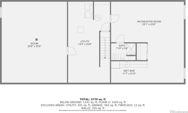 4054 S Olathe Ct, Aurora, CO 80013 - view of home floor plan