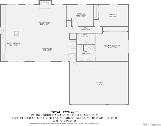 4054 S Olathe Ct, Aurora, CO 80013 - view of floor plan / room layout