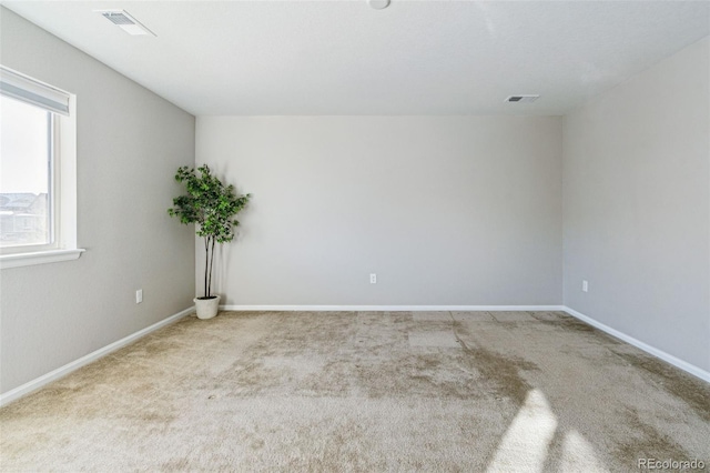 view of carpeted empty room