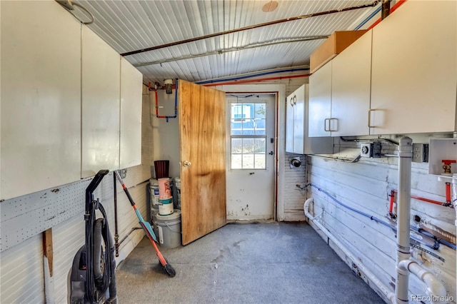 interior space with vaulted ceiling