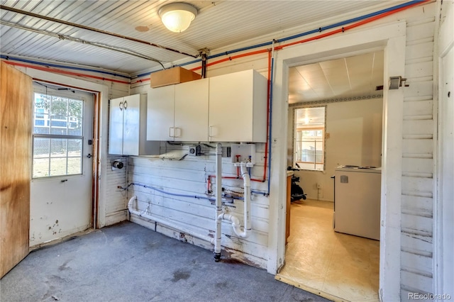 interior space featuring washer / clothes dryer