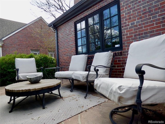 view of patio with french doors