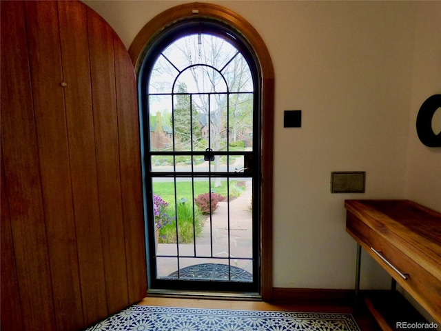 view of doorway to outside