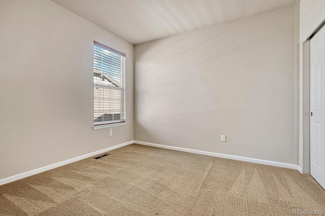 view of carpeted empty room