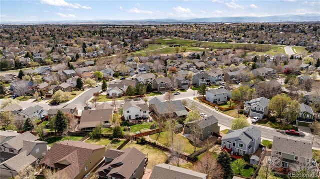 aerial view featuring a residential view