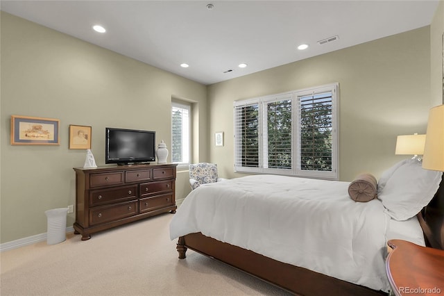 917 Dakota Dr, Castle Rock, CO 80108 - bedroom featuring light colored carpet and recessed lighting