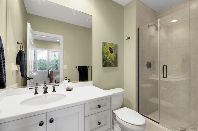 917 Dakota Dr, Castle Rock, CO 80108 - bathroom featuring vanity and a stall shower