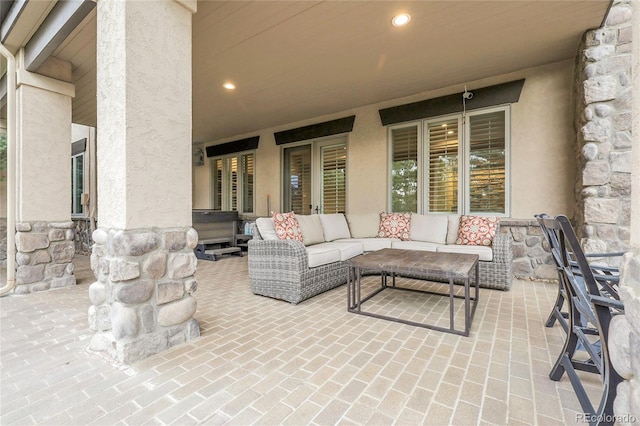 917 Dakota Dr, Castle Rock, CO 80108 - view of patio / terrace with an outdoor living space