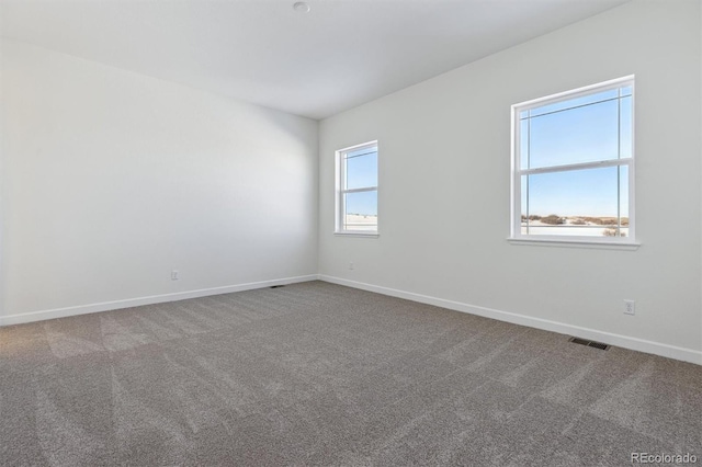 view of carpeted empty room