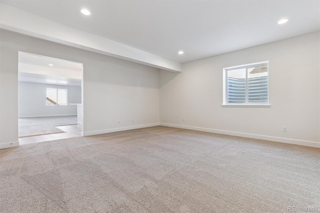 view of carpeted empty room