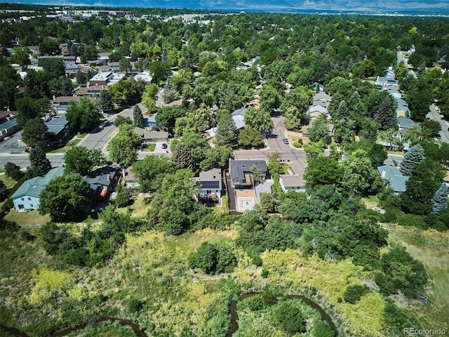 3206 S Pontiac St, Denver, CO 80224 - aerial view of property's location with a forest and nearby suburban area