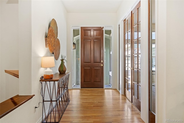 interior space featuring light hardwood / wood-style floors