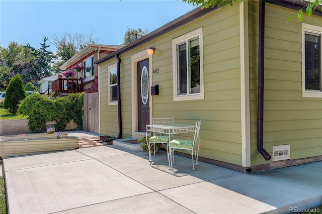 exterior space with a patio