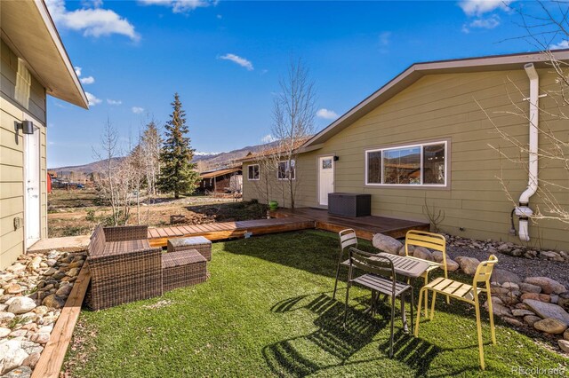 840 Mesa Dr, Silverthorne, CO 80498 - view of green lawn featuring a mountain view