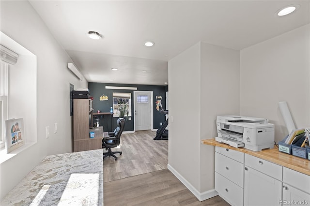 840 Mesa Dr, Silverthorne, CO 80498 - office featuring light wood finished floors, recessed lighting, and baseboards