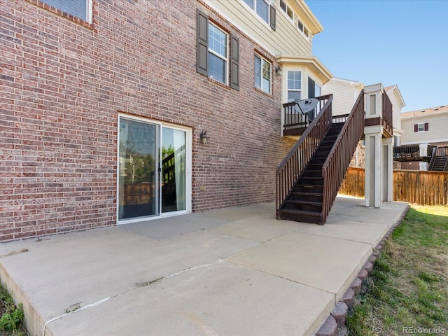 4816 S Elk Way, Aurora, CO 80016 - view of patio with stairway and a wooden deck