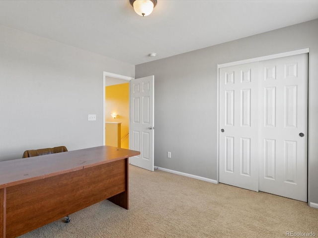 4816 S Elk Way, Aurora, CO 80016 - home office featuring light carpet and baseboards