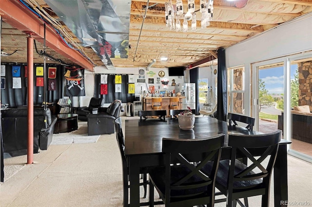 7724 Kryptonite Ln, Castle Rock, CO 80108 - dining area with carpet