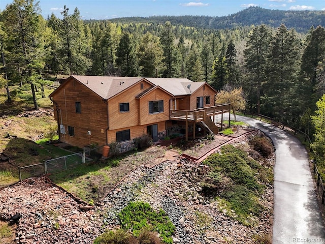 29825 Kennedy Gulch Rd, Conifer, CO 80433 - view from above of property with a heavily wooded area