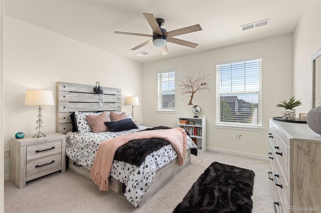 1061 S De Gaulle Ct, Aurora, CO 80018 - bedroom featuring light colored carpet and a ceiling fan